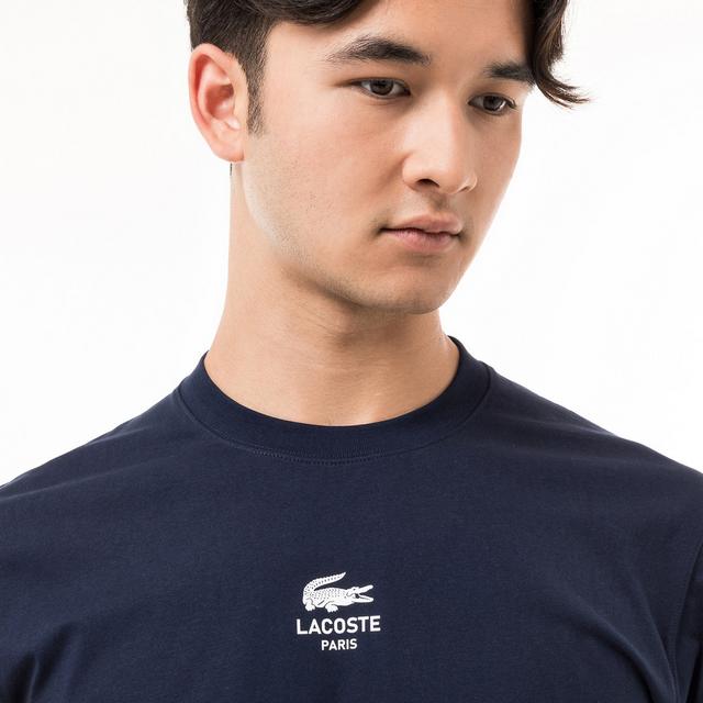 Lacoste Paris Logo Tee - Navy - Brand Store