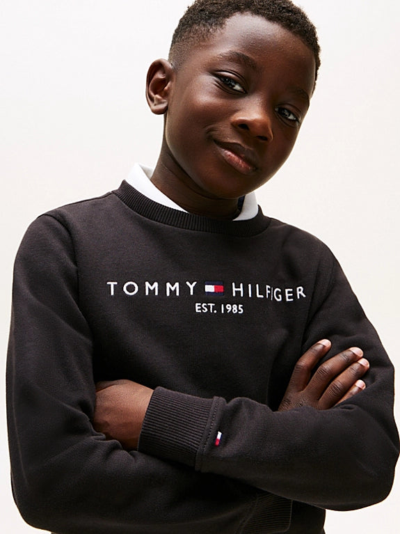 TH Flex Logo Embroidered Sweatshirt - Black