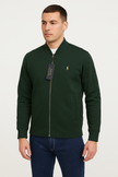 Polo dual side Embroidered Zipper - Green