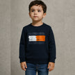 Tommy Flag Print Logo Sweatshirt - Navy Blue