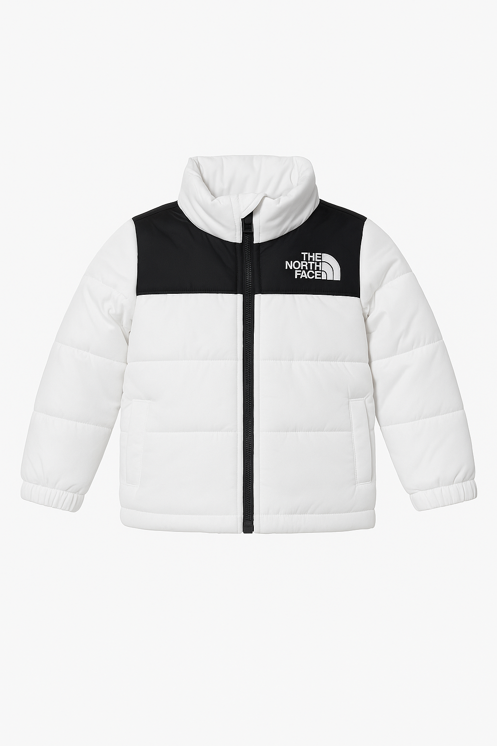 TNF Full Sleeves Kids Puffer - White