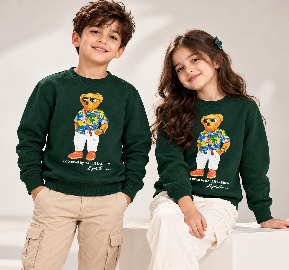 Polo Bear Sweatshirt - Green