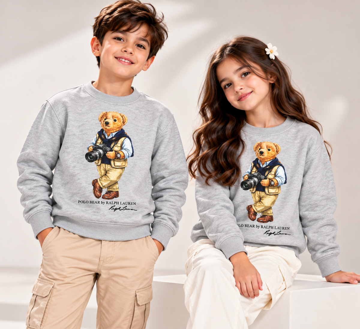 Polo Bear Sweatshirt - Gray
