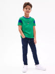 Tommy Colorblock Kids Tee - Green - Brand Store