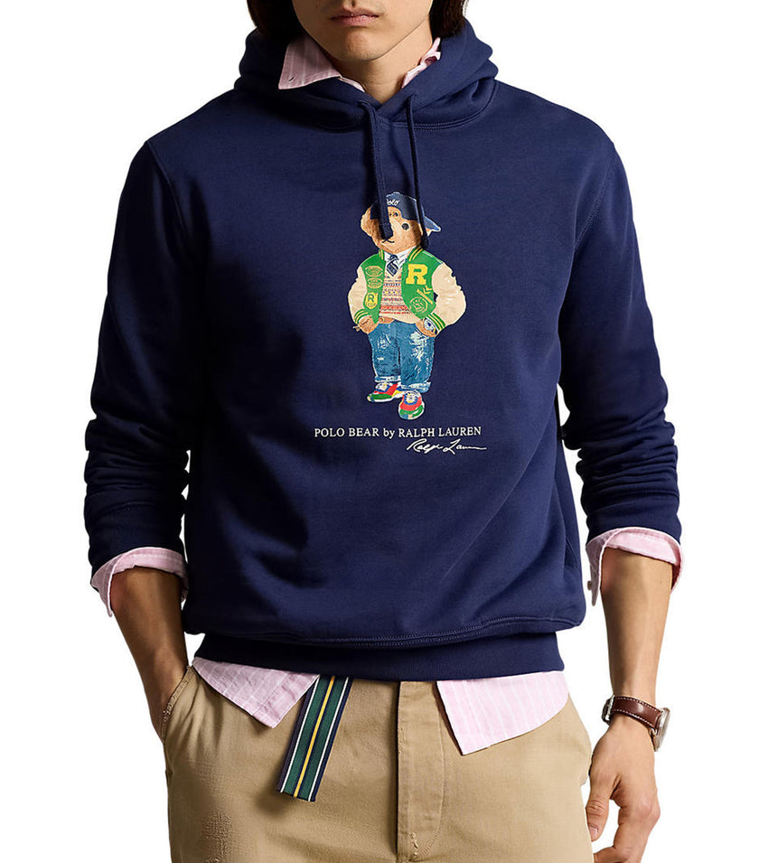 Polo Bear Hoodie - Navy Blue - Brand Store