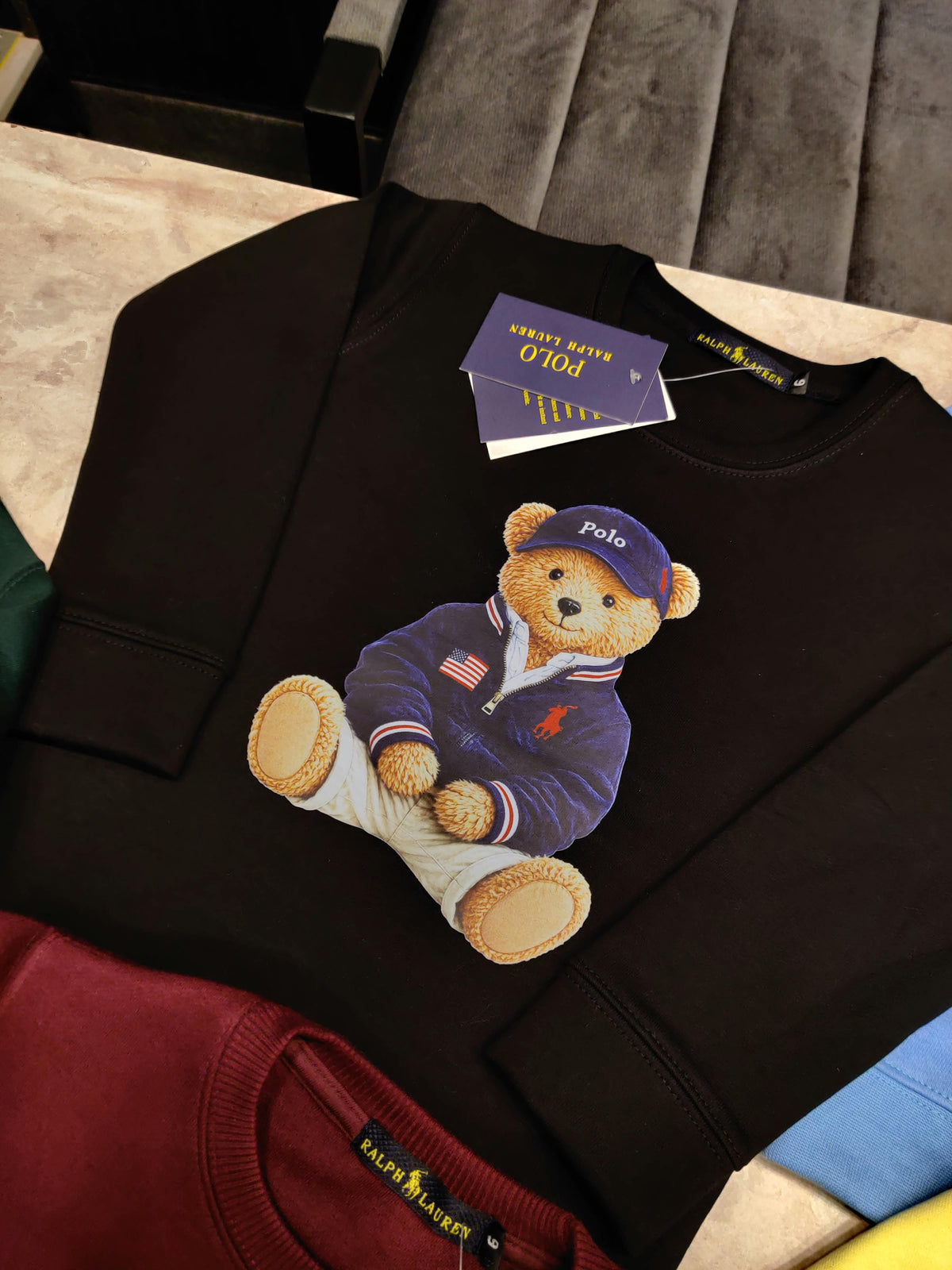 Polo Bear Sweatshirt - Black