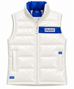 HU-GO Men’s Puffer Jacket – White & Blue