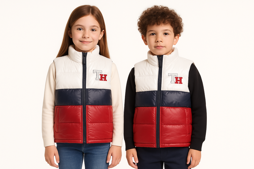 Tommy Kids Puffer Gillet - Colorblock