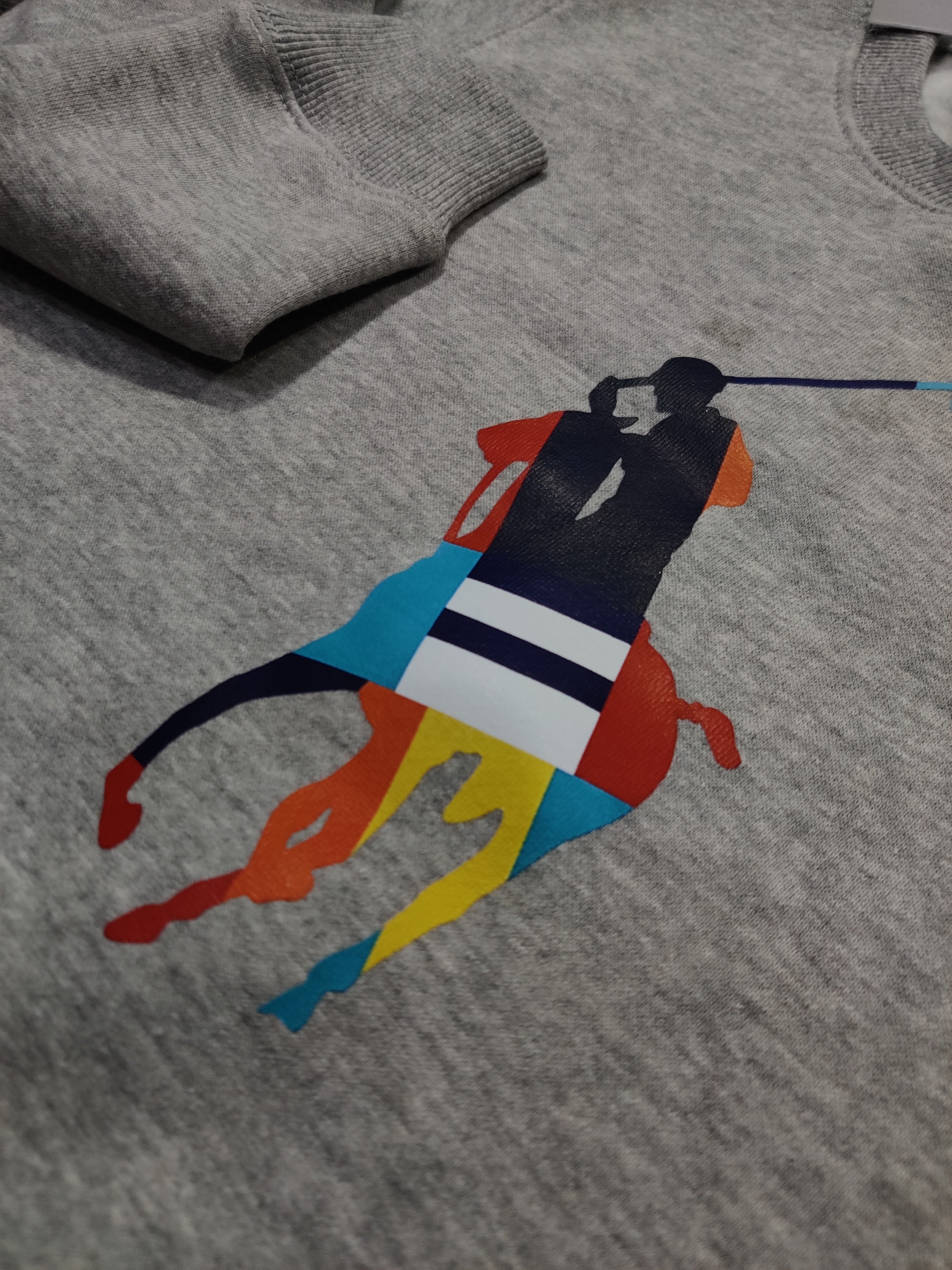 Polo Multi Pony Sweatshirt - Grey - Brand Store