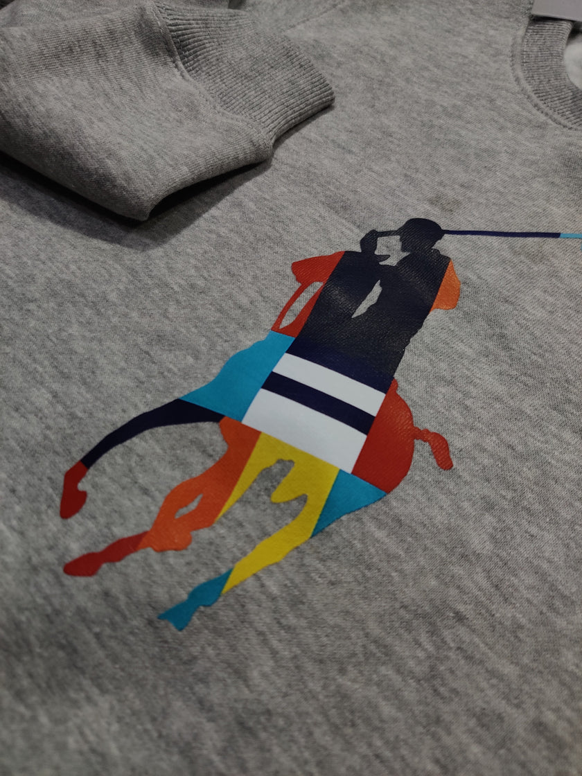 Polo Multi Pony Sweatshirt - Grey - Brand Store