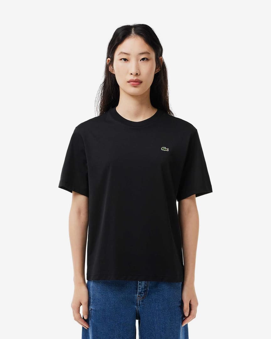 Lacoste Logo Tee - Black - Brand Store