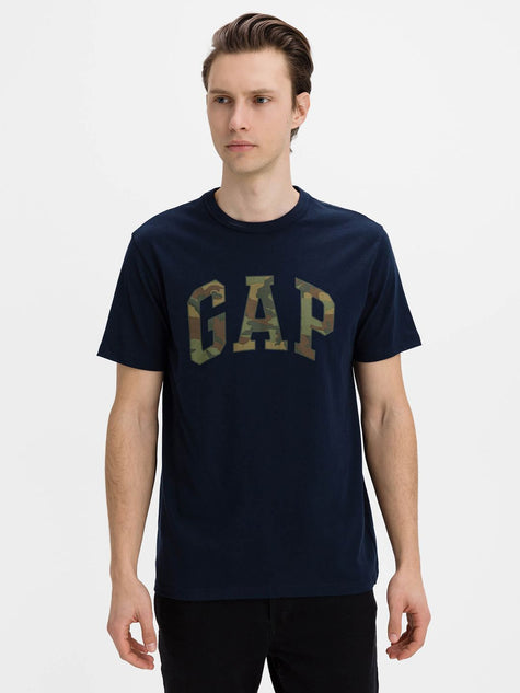 Gap Camouflage Arch Logo Tee - Navy - Brand Store
