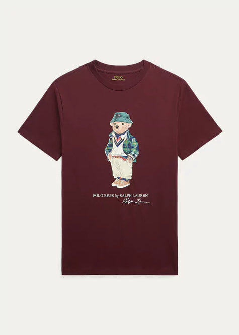 Polo Bear Tee Burgendy