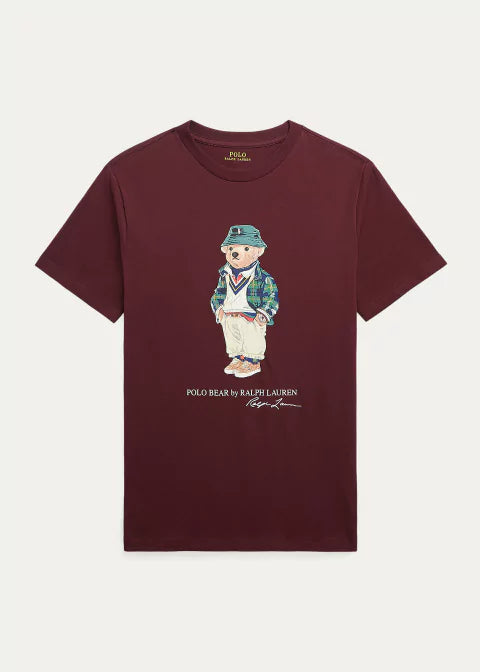 Polo Bear Tee Burgendy