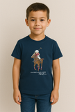 Kids Polo Bear Shirt - Navy - Brand Store