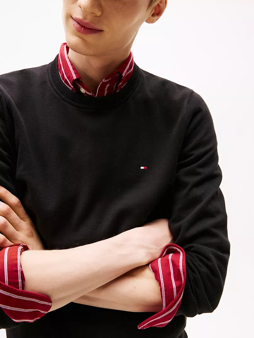 Tommy Hilfiger Classic Logo Sweatshirt - Black - Brand Store