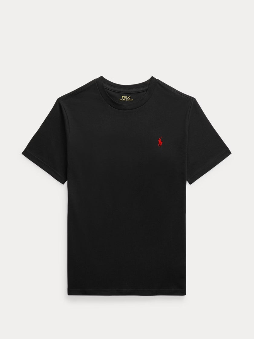 RL Small Pony Embroidered T Shirt - Black