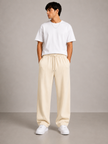 Jack&Jones Relaxed Fit Wide Leg Trouser - Beige