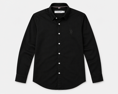 USPA Black Casual Shirt