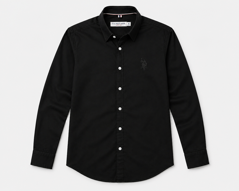 USPA Black Casual Shirt