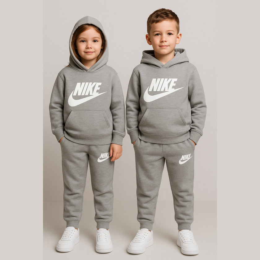 Kids NK Hoodie Tracksuit Unisex - Grey