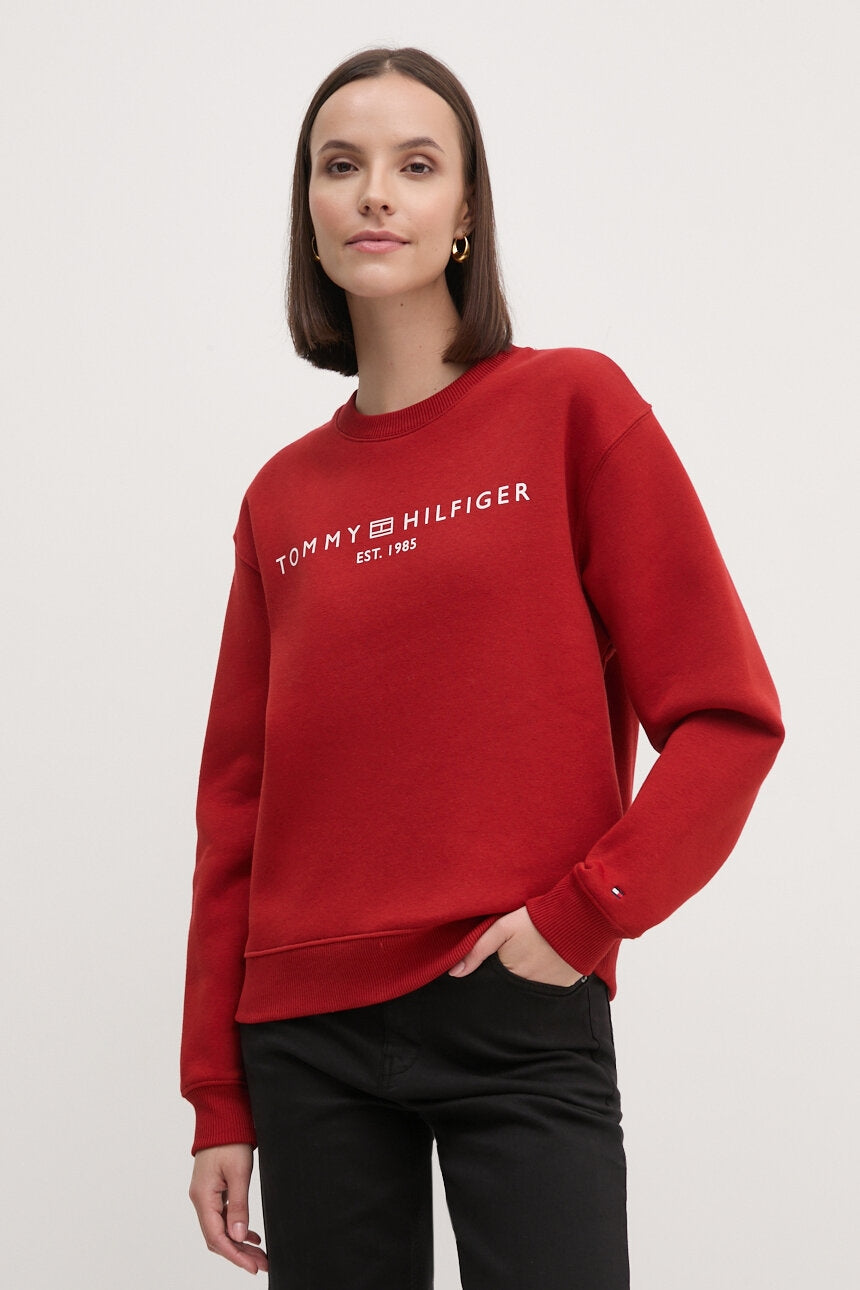 Tommy Classic Women Sweatshirt - Red