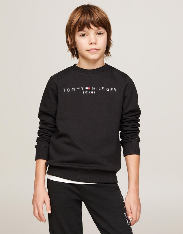 TH Flex Logo Embroidered Sweatshirt - Black