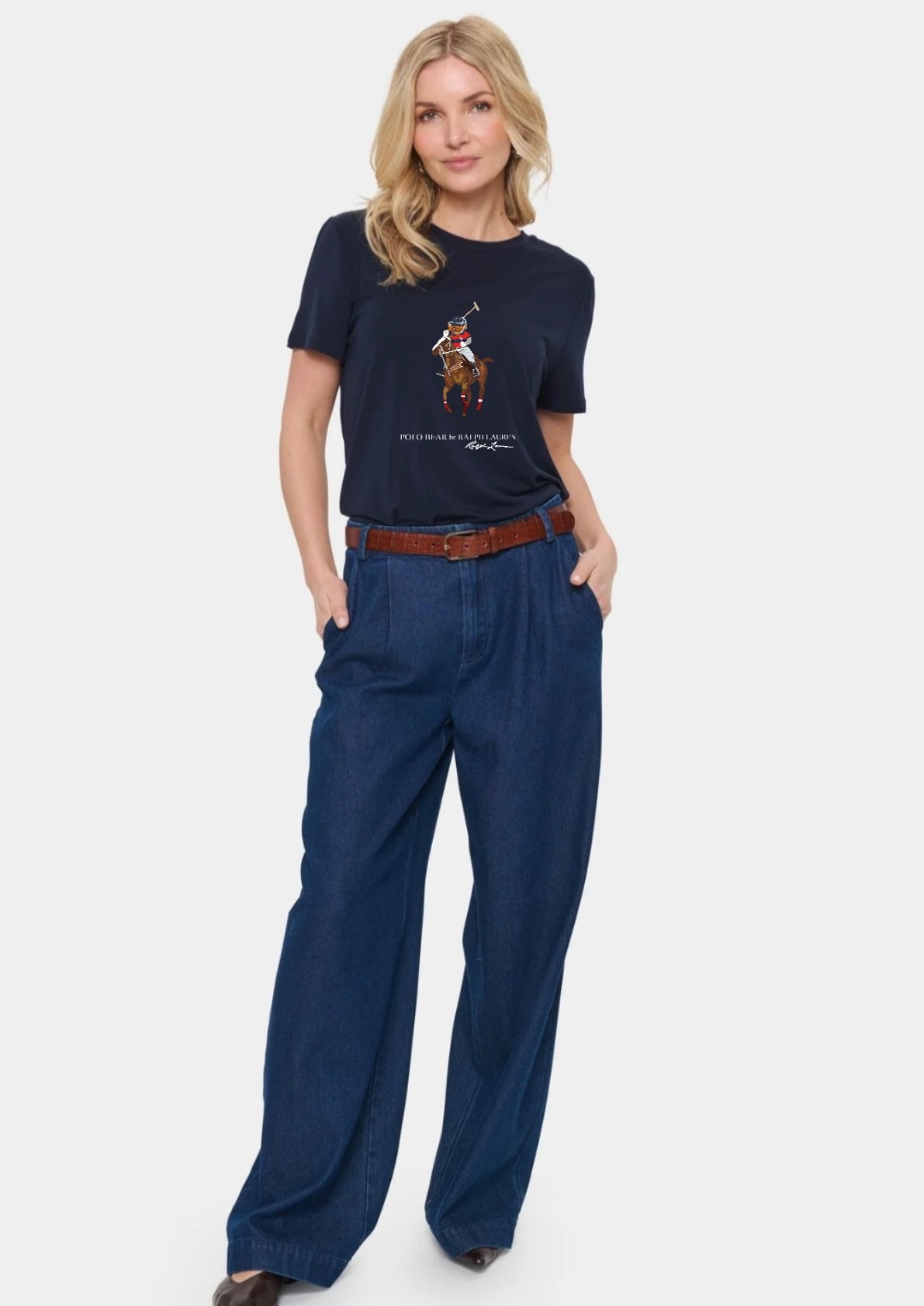 Polo Pony Bear Tee - Navy - Brand Store