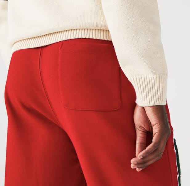 Lacoste Tannis Patched Jogger Trouser - Red - Brand Store