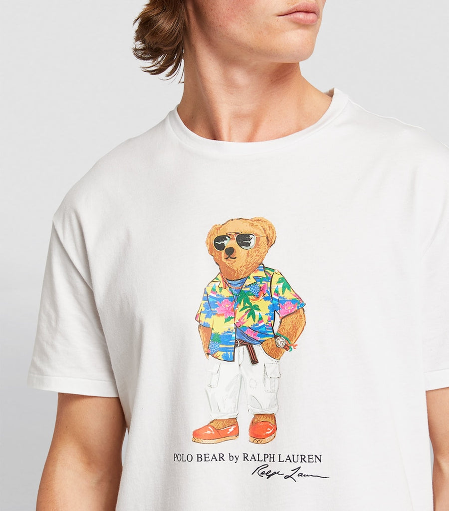 Polo Bear Multi Logo Tee - White - Brand Store