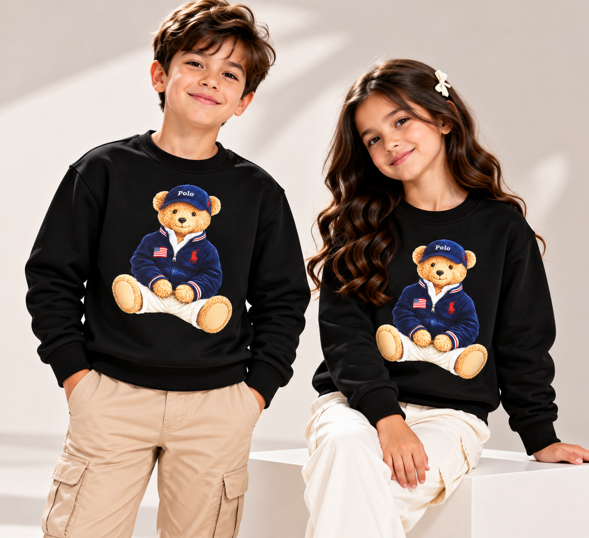 Polo Bear Sweatshirt - Black