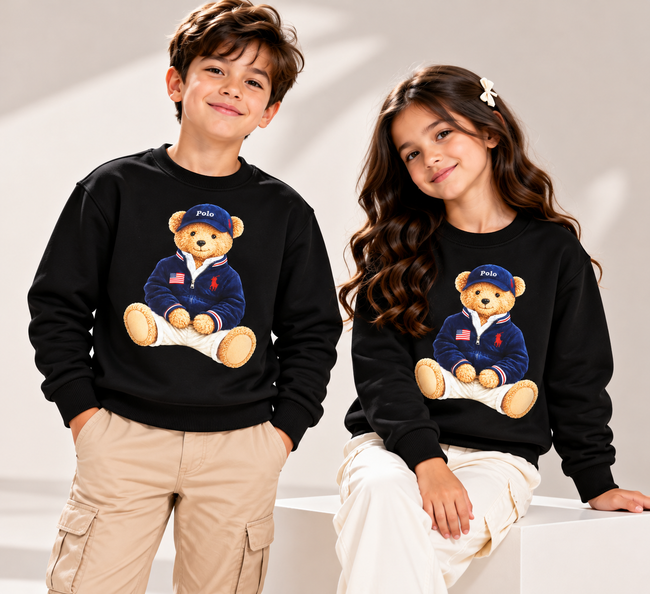 Polo Bear Sweatshirt - Black