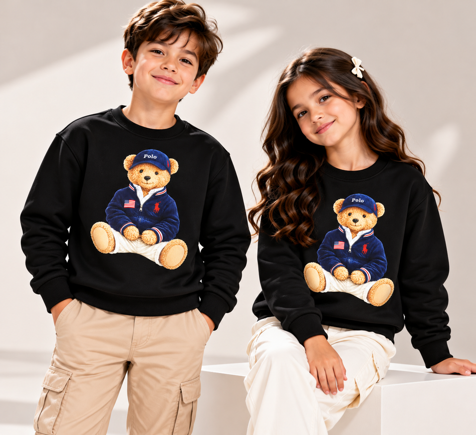 Polo Bear Sweatshirt - Black