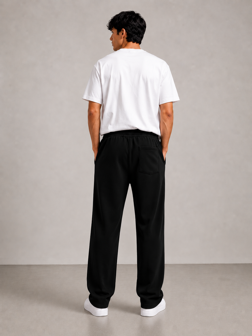 Jack&Jones Relaxed Fit Wide Leg Trouser Black