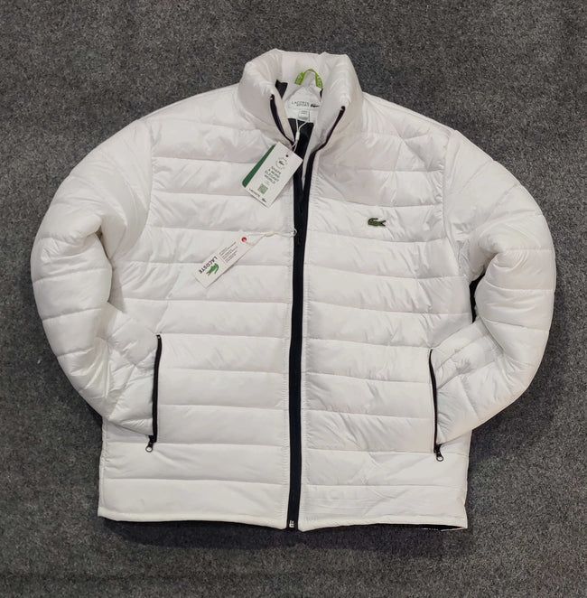 Lacoste White Puffer Jacket