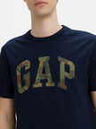 Gap Camouflage Arch Logo Tee - Navy - Brand Store