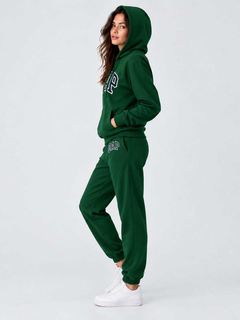 Womens Gap Hoodie Set - Green