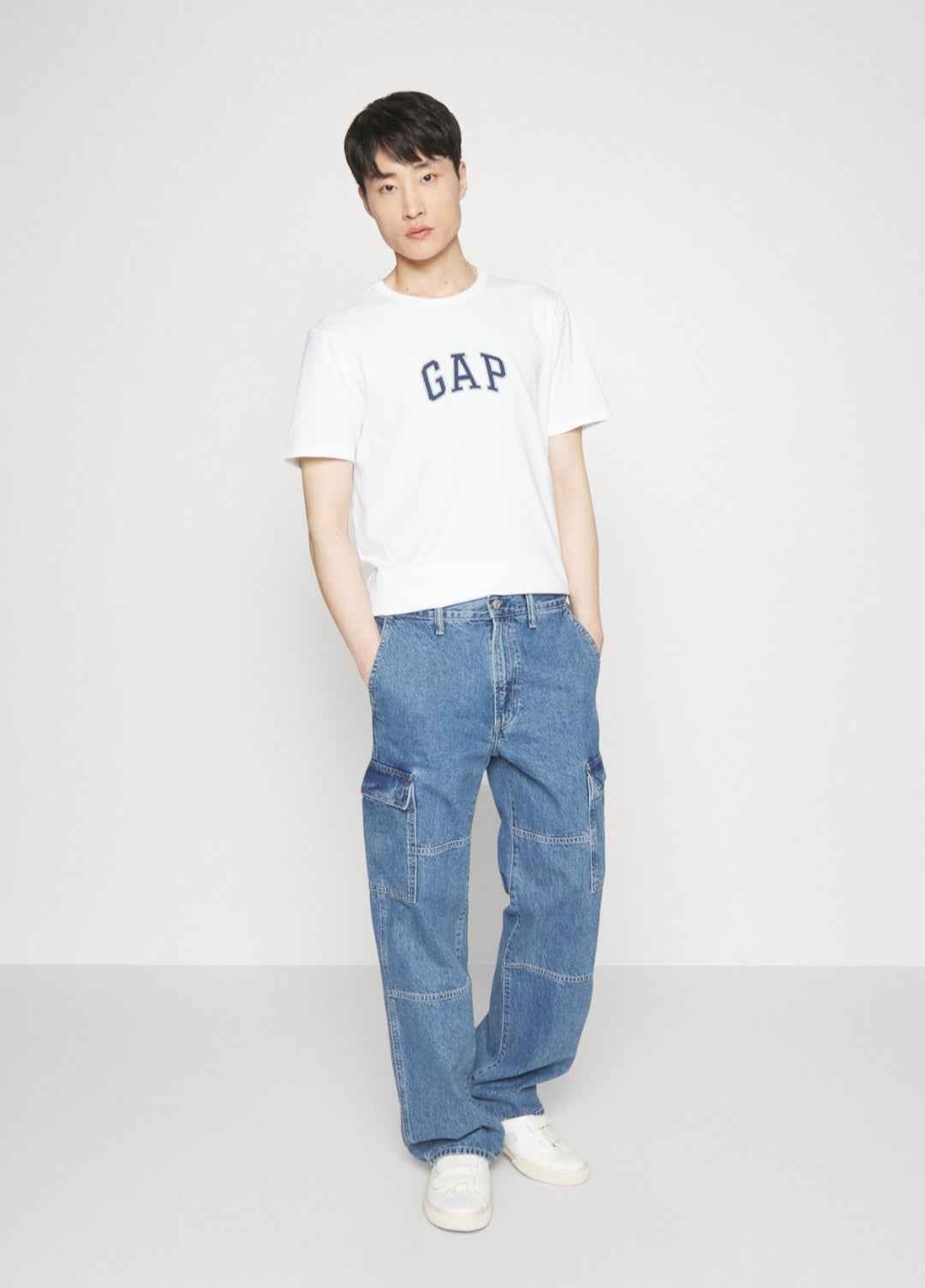 Gap Mid Logo Tee - White