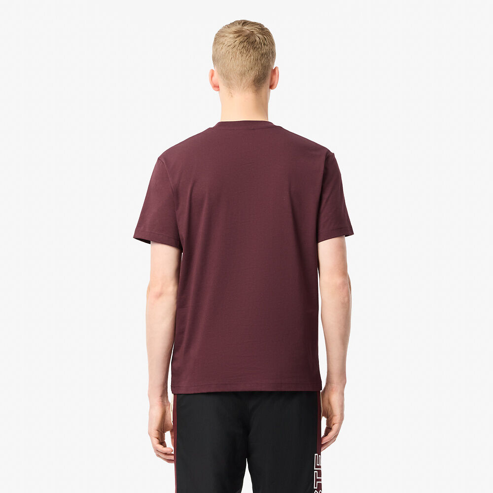Lacoste Solid Tee - Burgendy - Brand Store