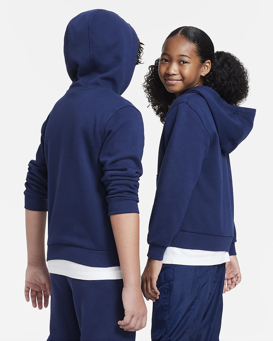 Nike Pullover Hoodie Kids Unisex - Navy Blue