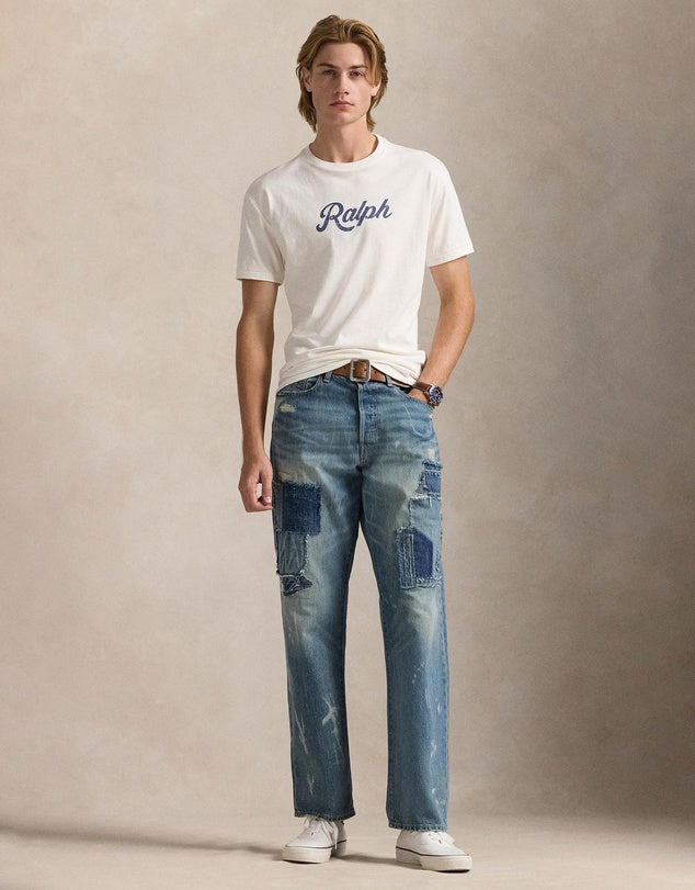 Ralph Printed Cotton Tee - Blue