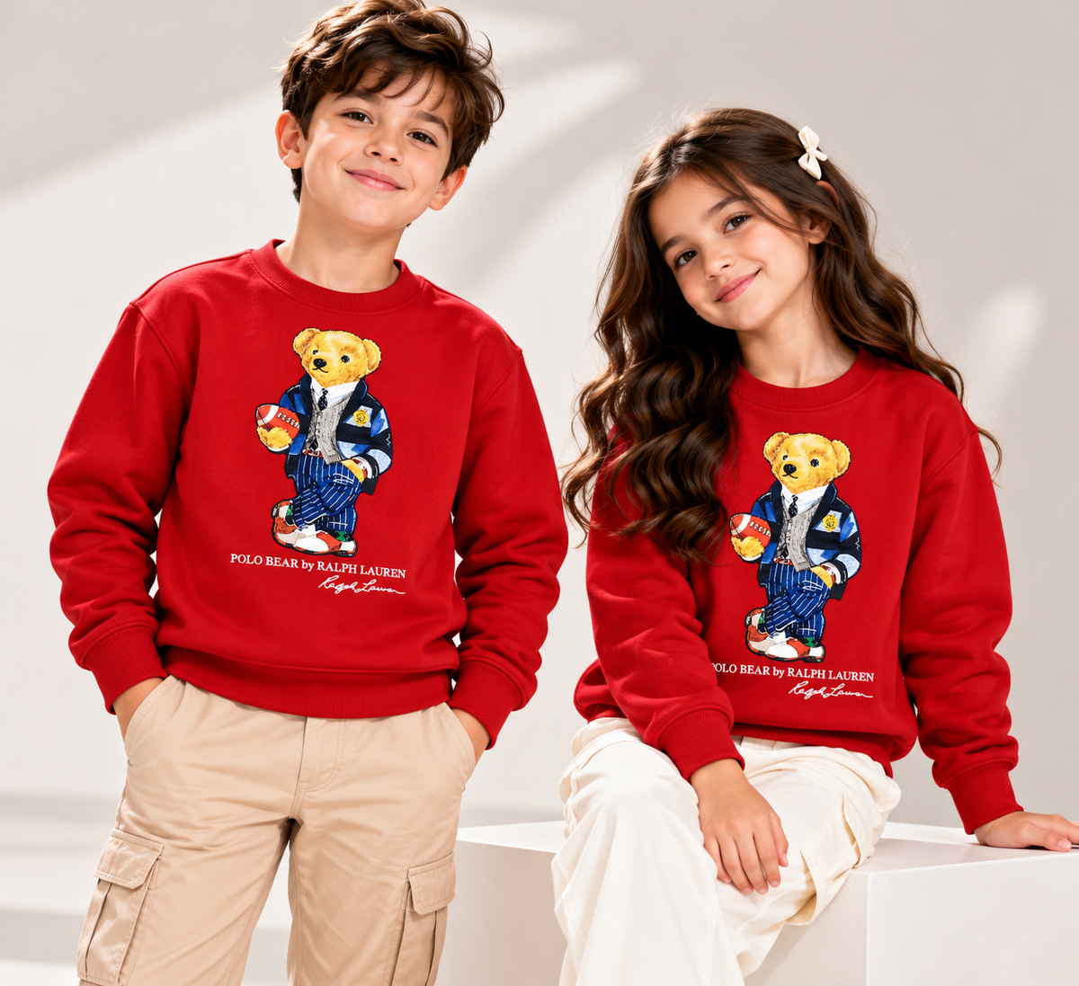 Polo Bear Sweatshirt - Red