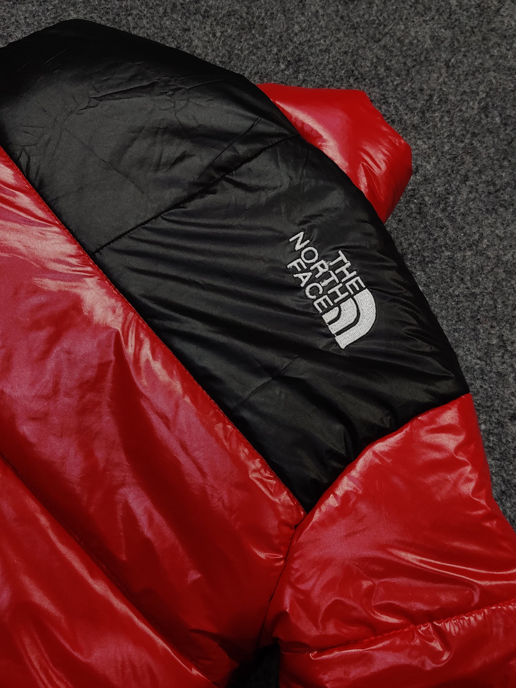 TNF Full Sleeves Kids Puffer - Chillie Red