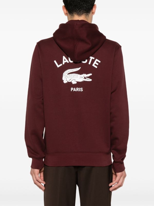 LCST Alligator Paris Hoodie - Burgundy - Brand Store