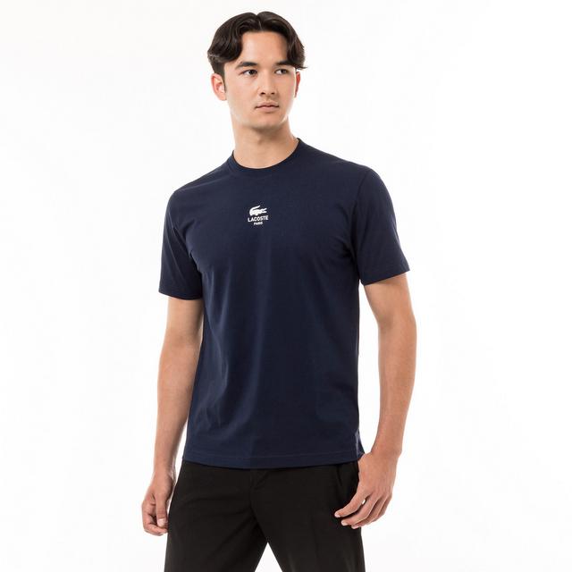 Lacoste Paris Logo Tee - Navy - Brand Store