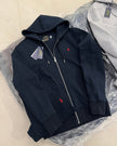 Polo Zipper Hood Tracksuit - Navy