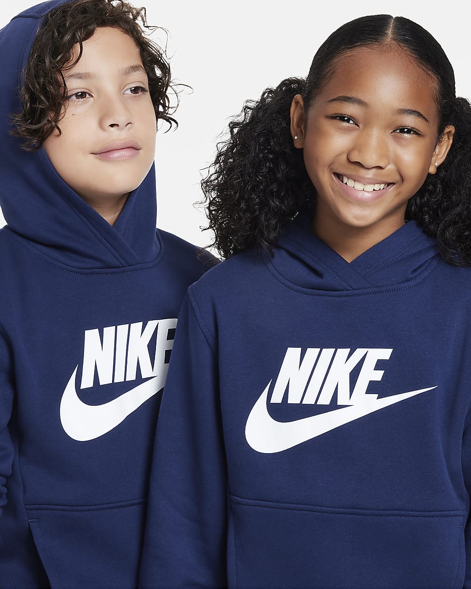 Nike Pullover Hoodie Kids Unisex - Navy Blue