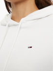 Tommy Flag Logo Women's Pullover Hoodie - White