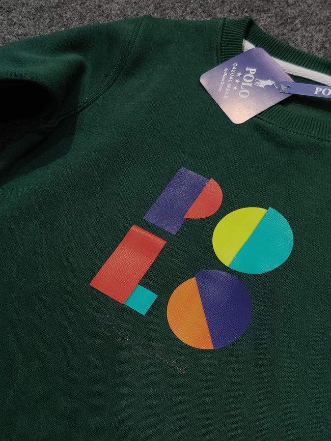 Polo Multi Logo Sweatshirt - Green - Brand Store