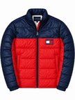 Tommy Colorblock Puffer - Navy/Red